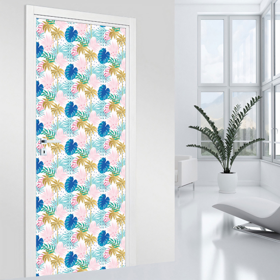 Door Sticker - Decal - Leaves