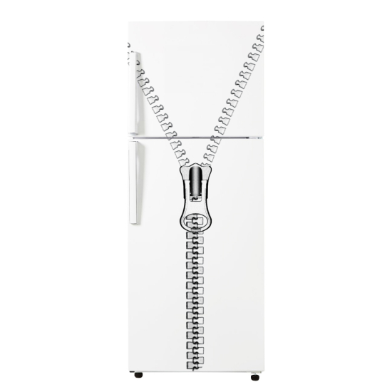Fridge Sticker - Zip Closure