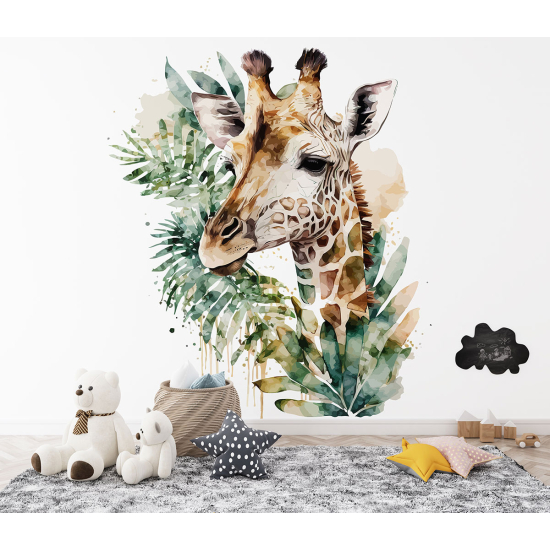 Panoramic Wallpaper - Kid Wall Mural - Giraffe