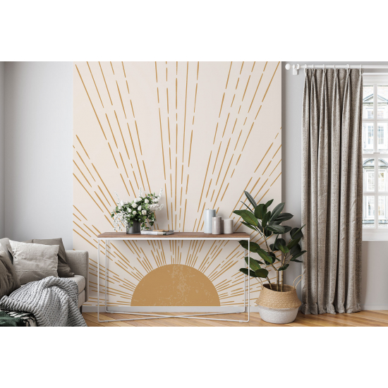 Panoramic Wallpaper - Wall Mural - Boho Sun