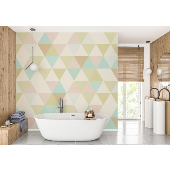Panoramic Wallpaper - Wall Mural - Geometric Shapes