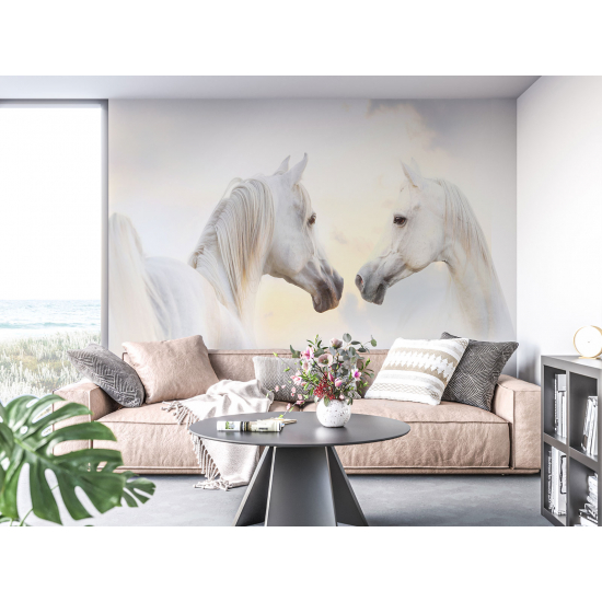 Panoramic Wallpaper - Wall Mural - Horses