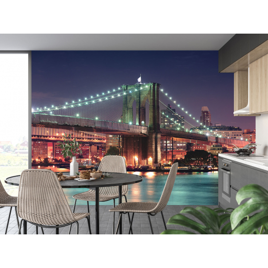 Panoramic Wallpaper - Wall Mural - New York Bridge