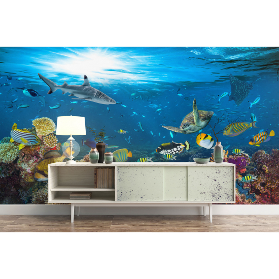 Panoramic Wallpaper - Wall Mural - Ocean