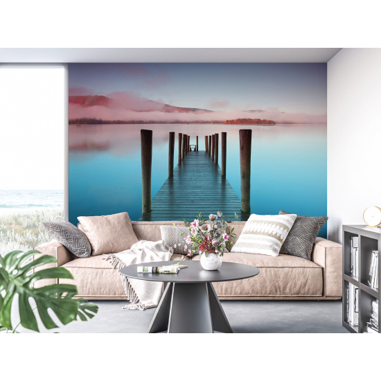 Panoramic Wallpaper - Wall Mural - Sea Pontoon