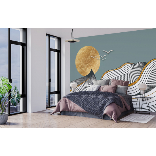 Panoramic Wallpaper - Wall Mural - Sun Design
