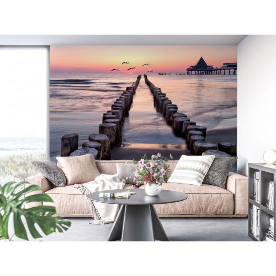 Panoramic Wallpaper - Wall Mural - The Sea Road