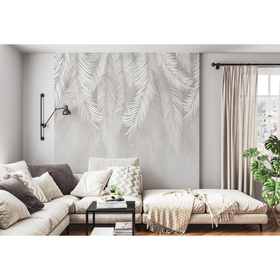 Panoramic Wallpaper - Wall Mural - Tropical leaves
