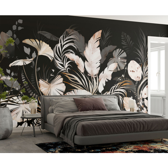 Panoramic Wallpaper - Wall Mural - Tropical plants