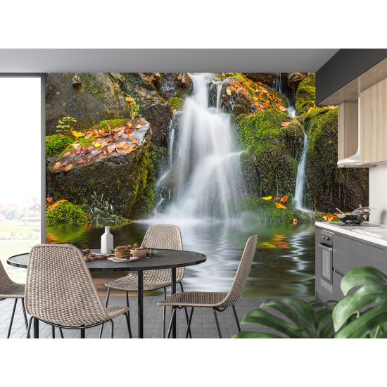 Panoramic Wallpaper - Wall Mural - Waterfalls