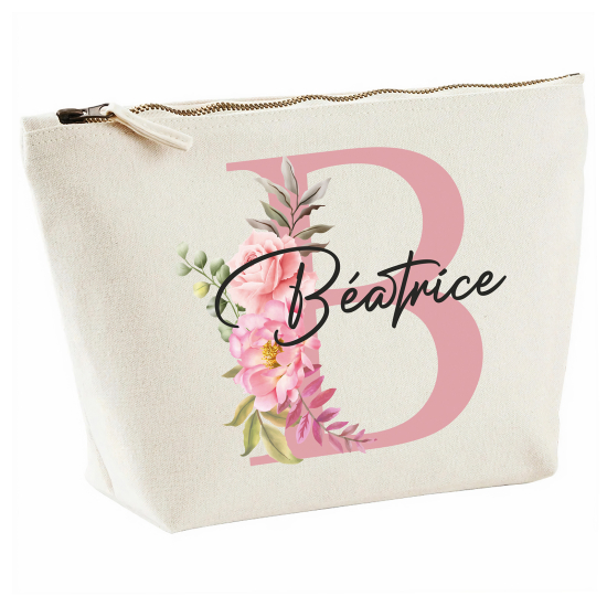 Personalized Monogram Pencil / Pouch - Letter B