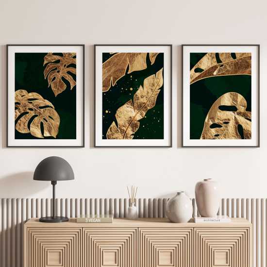 Set Of 3 Posters - Leaves