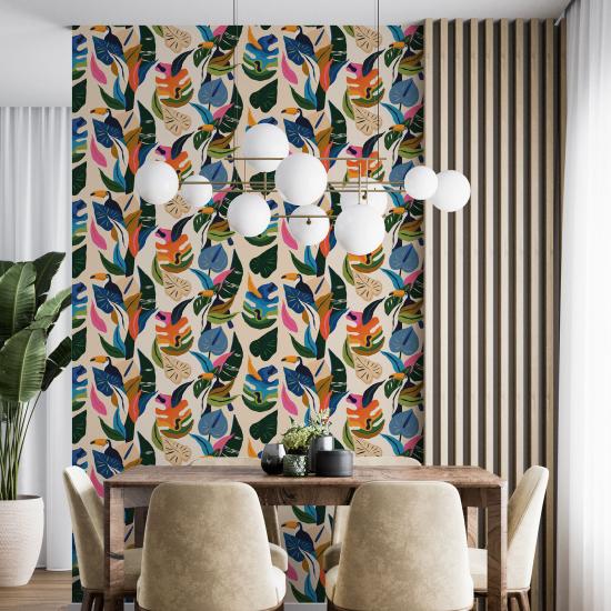 Wall Mural - Wallpaper - Botanical pattern