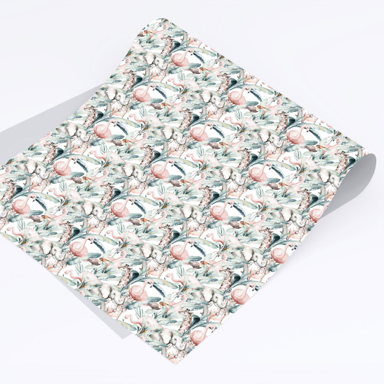Adhesive stickers for makeovers - Pink flamingos
