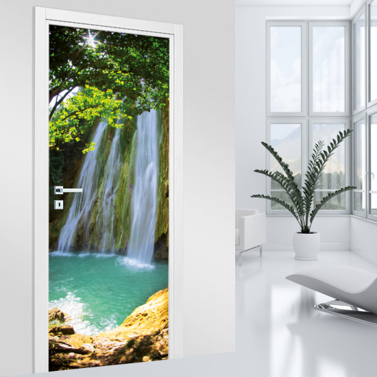 Door Sticker - Decal - Waterfalls