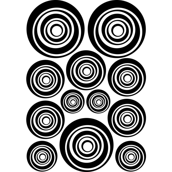 Wall Sticker - Set Of 12 Circles